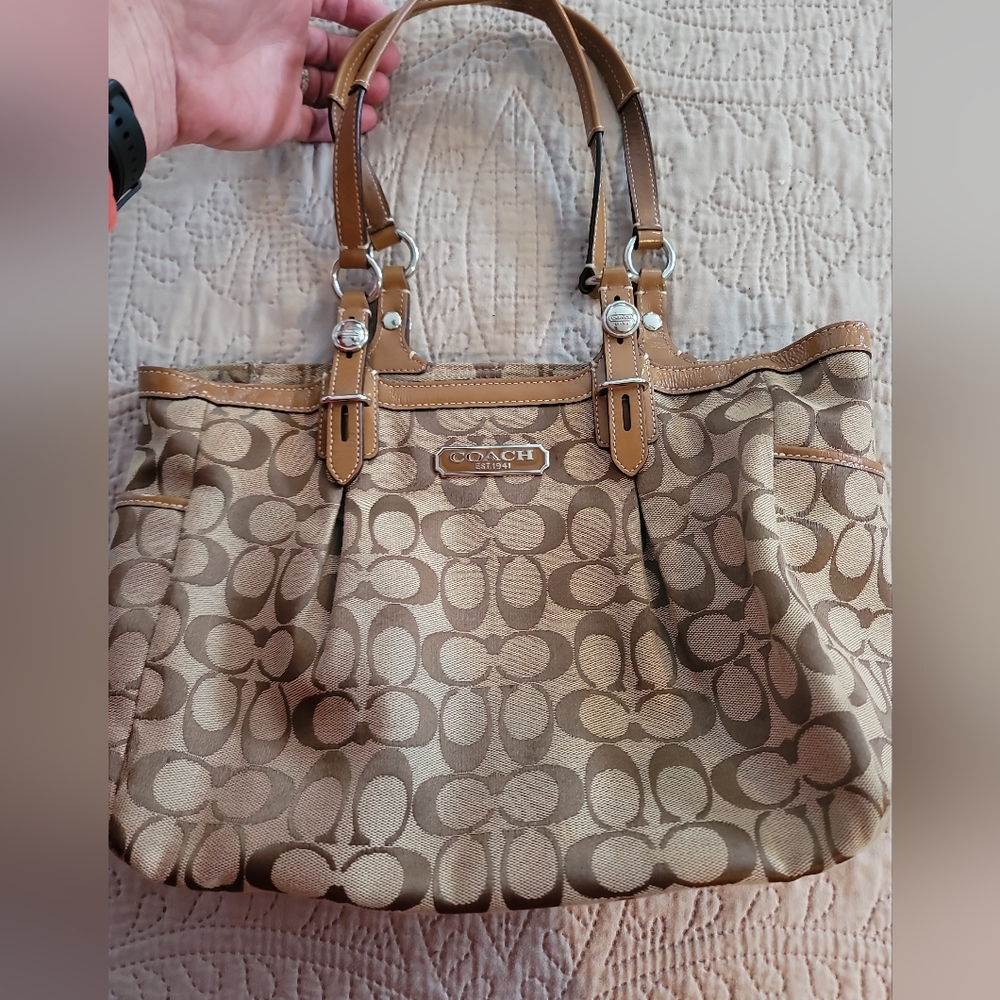 COACH Gallery Signature East West Shoulder Bag